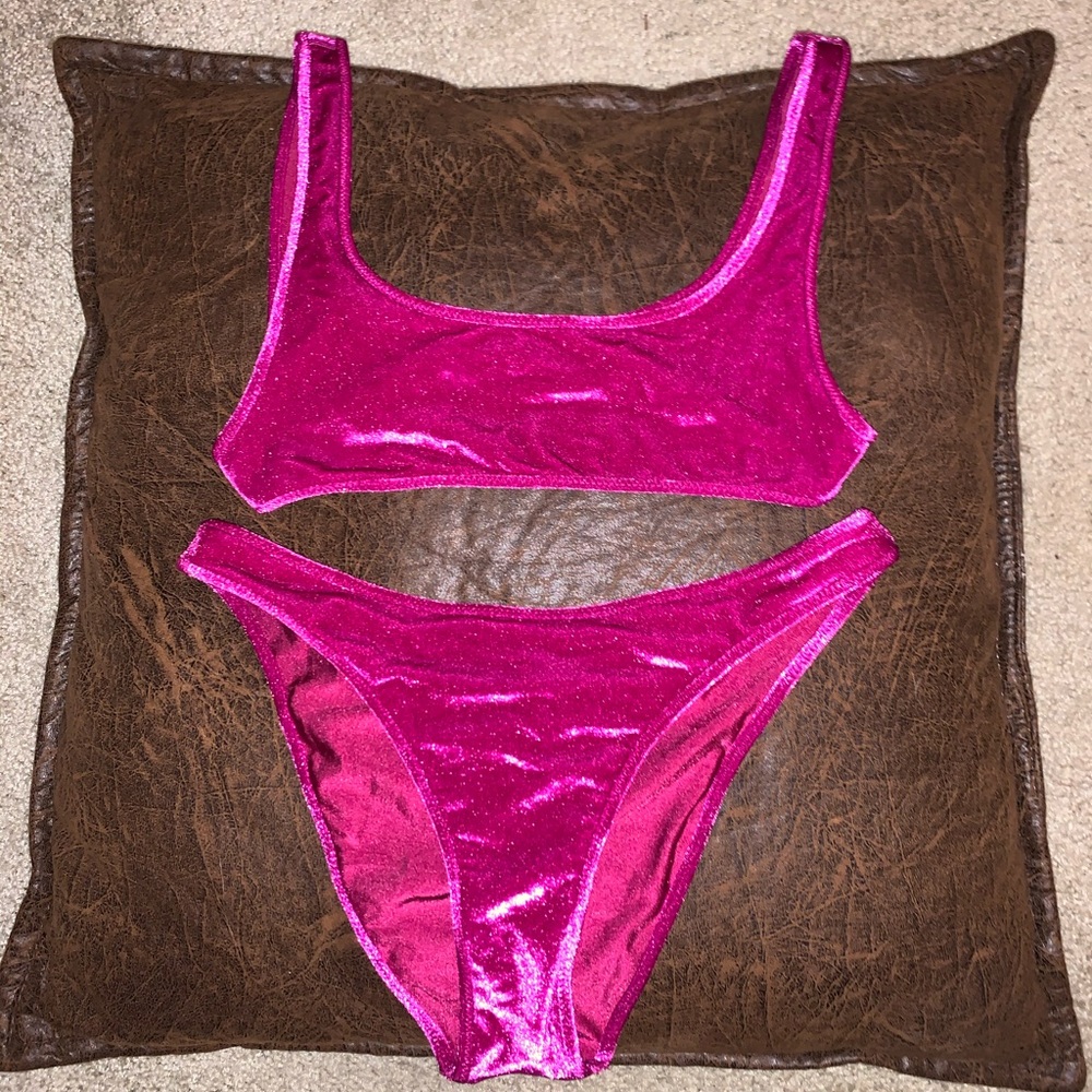 Triangl velvet bikini